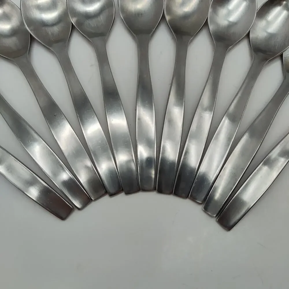 11X Tsp Gourmet Settings LOFT Stainless Flatware Teaspoons